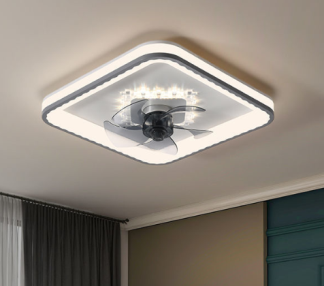 No Move head Bedroom Fan Light